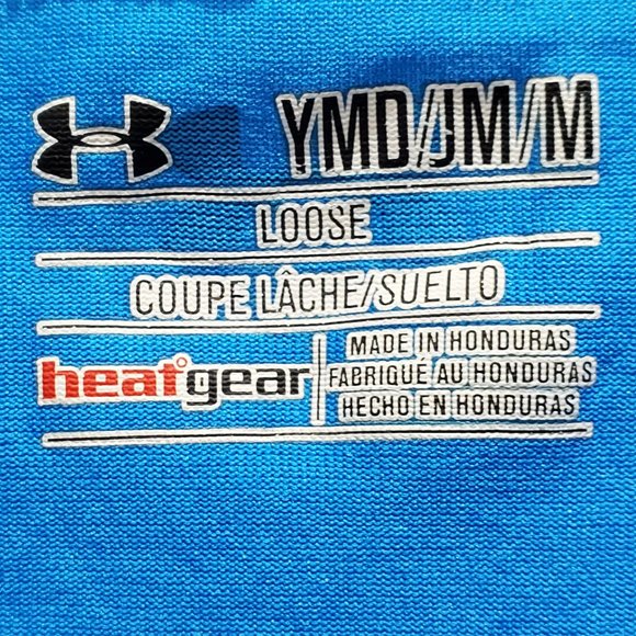 UNDER ARMOUR Blue Heatgear Youth Medium Graphic Tee - Picture 5 of 9
